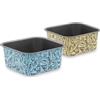 Set 2 teglie quadrate bordo alto per friggitrice ad aria - AirFry