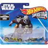 Hot Wheels Hot Wheels Star Wars: The Mandalorian and Grogu™ Set di 4 Veicoli | Set Superstar Speeders da 4 veicoli in metallo pressofuso in scala 1:64, personaggi del film e veicoli iconici, JJV33