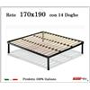 ErgoRelax Rete per materasso a 14 doghe in faggio VIENNA 170x190 cm. 100% Made in Italy