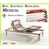 ErgoRelax Rete Elettrica Regolabile Medical a Doghe di Legno da Cm. 100x190/195/200 Presidio Medico con Batteria di Emergenza Prodotto Italiano