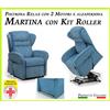 Il Benessere Poltrona Relax Martina Sfoderabile 2 Motori con Alzapersona e Kit Roller Prodotto Italiano