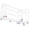 Lyxo Kit Ruote da 3 o 5 pz per Bancone MARVY al LED di Lyxo Design - Offerta di Mondo Materasso