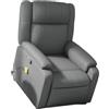 vidaXL Poltrona per massaggi in piedi 95 x 77 x 99 cm poliuretano grigio