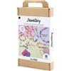 Creativ Company Kit per creare gioielli per bambini, con pasta modellabile per gioielli e perline colorate