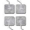 GIMA ELETTRODI PREGELLATI 40x40 mm con cavetto conf. 4 pz.