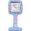 GIMA OROLOGIO PER INFERMIERI - quadrato - fantasia viola/azzurro