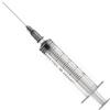 GIMA SIRINGA 3 PEZZI CON AGO SICUREZZA 22G - 2,5ml Cono Luer centrale conf. 100 pz.