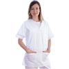 GIMA CASACCA - cotone/poliestere - unisex - bianca - L