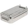 GIMA SCATOLA INOX 20x10x4,5cm - con manici