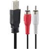 GIMA SET CAVETTI (USB, RCA ed adattatore)