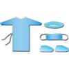 GIMA KIT VESTIZIONE VISITATORE conf. 25 pz.