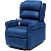 GIMA POLTRONA ELEVABILE GINEVRA 2 motori - blu