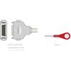 GIMA CAVO PAZIENTE ECG 2,2 m - snap - compatibile Fukuda Denshi