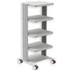 GIMA CARRELLO EASY - 4 ripiani 40x36 cm + base