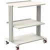 GIMA CARRELLO SMART - 2 ripiani 60x42 cm + base