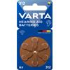 VARTA BATTERIE PER APPARECCHI ACUSTICI VARTA - 312 blister 6 pz.
