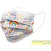 GIMA GISAFE MASCHERINA CHIRURGICA FILTRANTE 98% 3 VELI tipo IIR con elastici - pediatrica - cartoon - flowpack conf. 10 pz.