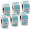 BETCKEY - 6 Rotoli 11353 Etichette Colorate(Blu) Compatibile con DYMO S0722530, 13mm x 25mm, 6000 Etichette Multiuso Utilizzo per LabelWriter 450 4XL NON per 550 o 5XL