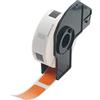 BETCKEY - 1 Rotolo DK-11204 Etichette Multiuso Compatibile con Brother, 17mm x 54mm, 400 Etichette Colorate Arancia per Stampanti di Etichette Brother QL