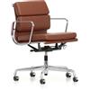 Vitra - Poltrona a rotelle Soft Pad - Marrone - Designer Charles & Ray Eames