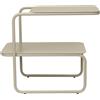 Ferm Living - Tavolino d'appoggio Level - Beige - Acciaio verniciato a polvere - Designer Trine Andersen