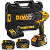DEWALT Trapano avvitatore a batteria con percussione 18V DeWalt DCD709M2T-QW