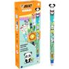 BIC Penne gel cancellabili Vibbies, con cappucci a forma di animaletti Kawaii - Inchiostro blu, Confezione da 6