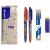 PILOT - FriXion Ball + 3 Ricariche + 1 Gomma in OMAGGIO - Penne Cancellabili Carine - Edizione Limitata FriXion Friends, Penna dell'Amicizia - Sport - Ricaricabili - Inchiostro Blu - Punta Media