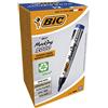 BIC Intensity, Marking 2000, Pennarelli Indelebili Blu ECOlutions, con il 51% di Materiali Riciclati, Punta Tonda Resistente, Cancelleria Casa e Ufficio, 12 Unità