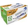 BIC Confezione da 4 pennarelli per lavagna bianca (3 più 1 in omaggio) Bic Velleda 1701 Scatola da 12 Green