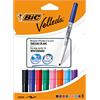 BIC Velleda, Marcatore Cancellabile, Pennarelli per Lavagna, Punta Media 1.4mm, Confezione da 8, Colori Assortiti, Fornitura Cancelleria Scuola e Ufficio