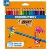 Bic Kids Matite Colorate, Colori Per Bambini A Casa E A Scuola, Multicolore, 24 Unità (Confezione da 1)