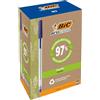 BIC Penne BIC Ecolutions Round Stic, Blu, 60 Unità, Cancelleria Ufficio