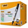 BIC Intensity, Marking 2300, Pennarelli Indelebili Neri ECOlutions, con il 51% di Materiali Riciclati, Punta Tonda Resistente, Cancelleria Casa e Ufficio, 36 Unità "esclusiva amazon"