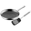 WMF, Profi Resist - Padella per cottura a induzione, 28 cm, rivestimento in materiale multistrato, struttura a nido d'ape, manico in acciaio INOX, resistente al forno