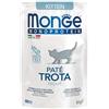 Monge Cat Monoproteico | Kitten Patè | Trota (28x85g)