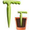 Generico Attrezzo Da Giardino Dibber Regolabile Ed Ergonomico 17cm,Scavabuchi Manuale Per Giardinaggio Efficiente,Ideale Per Trapianto Di Pomodori, Cetrioli E Varie Coltivazioni,Adatto Per Vaso Giardino Aiuola