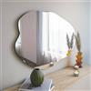 Dmora - Specchio Phact, Specchiera, Articolo d'arredo a muro, Decorazione con specchio, 60x2h85 cm, Nero