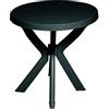 Dmora Tavolo da Esterno Bagnoreg 70x70x72h cm Verde 2 Posti Tavolo Tavolo Rotondo Fisso, Lunghezza Massima 70 cm Made in Italy