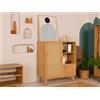 Dmora - Credenza Astrion, Buffet da soggiorno, Madia da salotto, Dispensa da cucina, 90x40h110 cm, Quercia