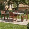 Dmora Sedia da Esterno Molfetta Marrone Terracotta 4 Sedie Impilabile, Peso Supportato 120 kg Made in Italy
