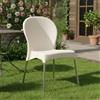 Dmora Sedia da Esterno Andria Beige Una Sedia Impilabile, Peso Supportato 120 kg Made in Italy