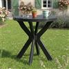 Dmora Tavolo da Esterno Bagnoreg 70x70x72h cm Nero Antracite 2 Posti Lunghezza Massima 70 cm, Finitura Effetto Liscio Made in Italy