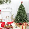 Dmora - Albero di Natale 120 cm Stoccolma, Pino artificiale, Albero effetto reale, Alberello natalizio extra folto, 89x89 h120 cm, Verde