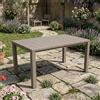 Dmora Tavolo da Esterno Quiliano 90x147x75h cm Grigio Tortora 6 Posti Resistente ai Raggi uv Versatile Salvaspazio, Tavolo Tavolo da Esterno Fisso