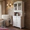 Dmora Credenza Ante e Due cassetti, Colore Bianco, cm 88 x 198 x 32
