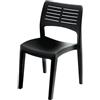 Dmora - Sedia da esterno Gaeta, Seduta da giardino, Sedia per tavolo da pranzo, Poltrona outdoor, 100% Made in Italy, 50x51h82 Cm, Antracite