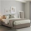 Talamo Italia - Letto matrimoniale Maria, Letto contenitore con rivestimento in tessuto, 100% Made in Italy, Apertura frontale, adatto per materasso Cm 160x200, Blu