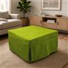 Dmora Talamo Italia - Pouf Abbis, Poltrona Multiuso, Poltroncina Sacco, Pouf poggiapiedi, Made in Italy, 78x78 h45 cm, Verde