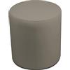 Talamo Italia - Pouf Abate, Poltrona multiuso, Poltroncina sacco, Pouf poggiapiedi, Made in Italy, 40x40 h42 cm, Tortora